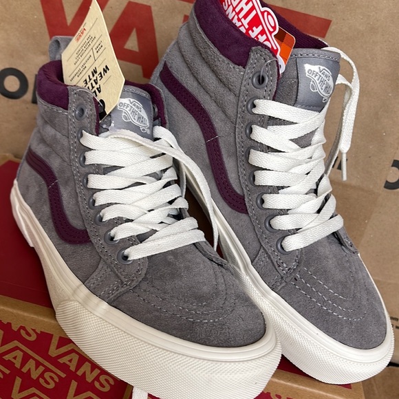 Vans Sk8-Hi MTE Forest Gray/Prune sneakers WMNS - Picture 7 of 16